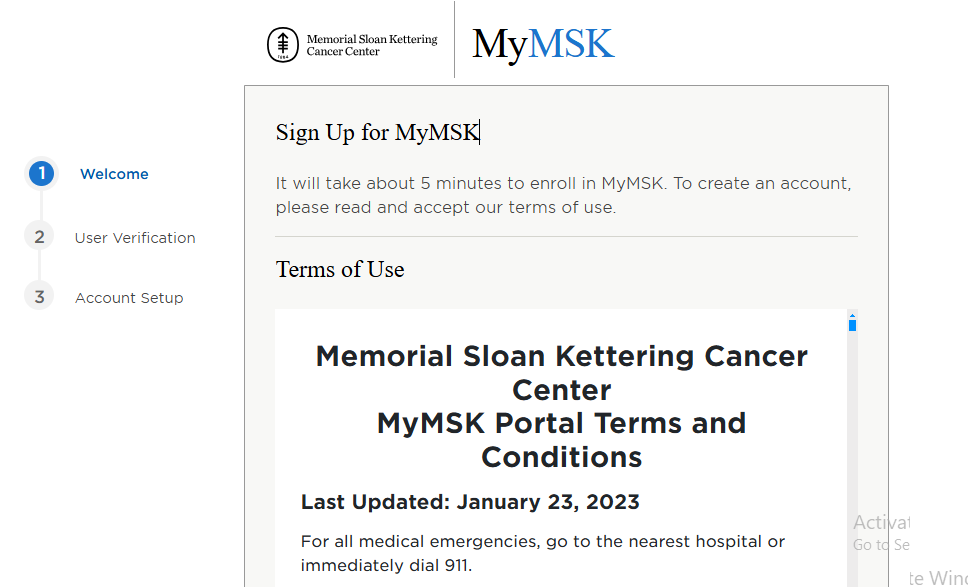 How to Sign Up for MyMSK